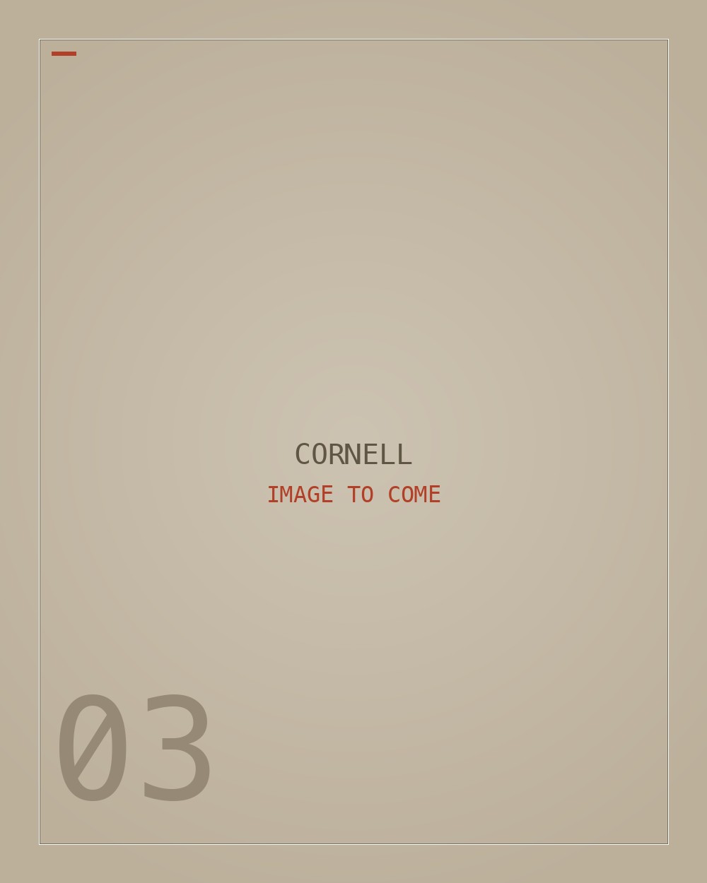 Placeholder — a Cornell photograph to come.